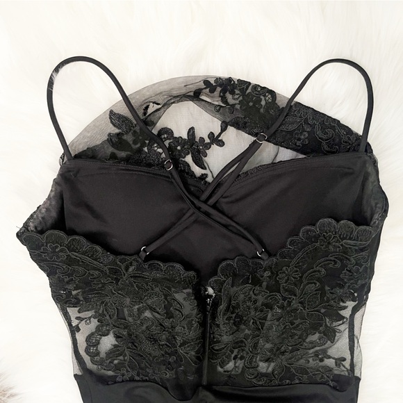 Windsor In Love With Lace Mesh Bodysuit Black M - Picture 3 of 8